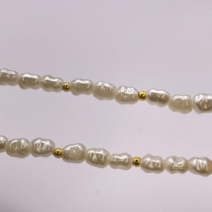 Bodrum pearl bracelet - White close up