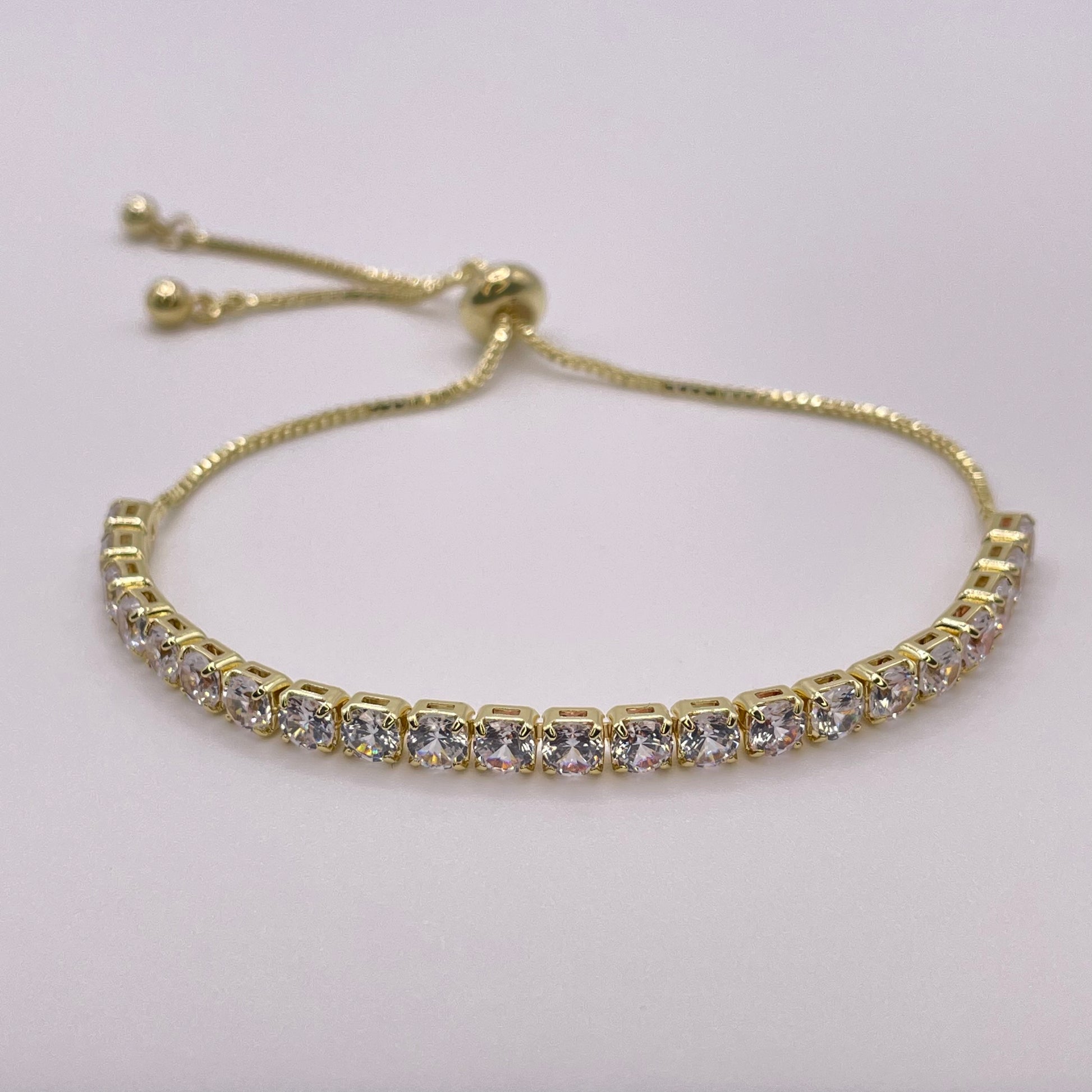 Glam gold bracelet front view