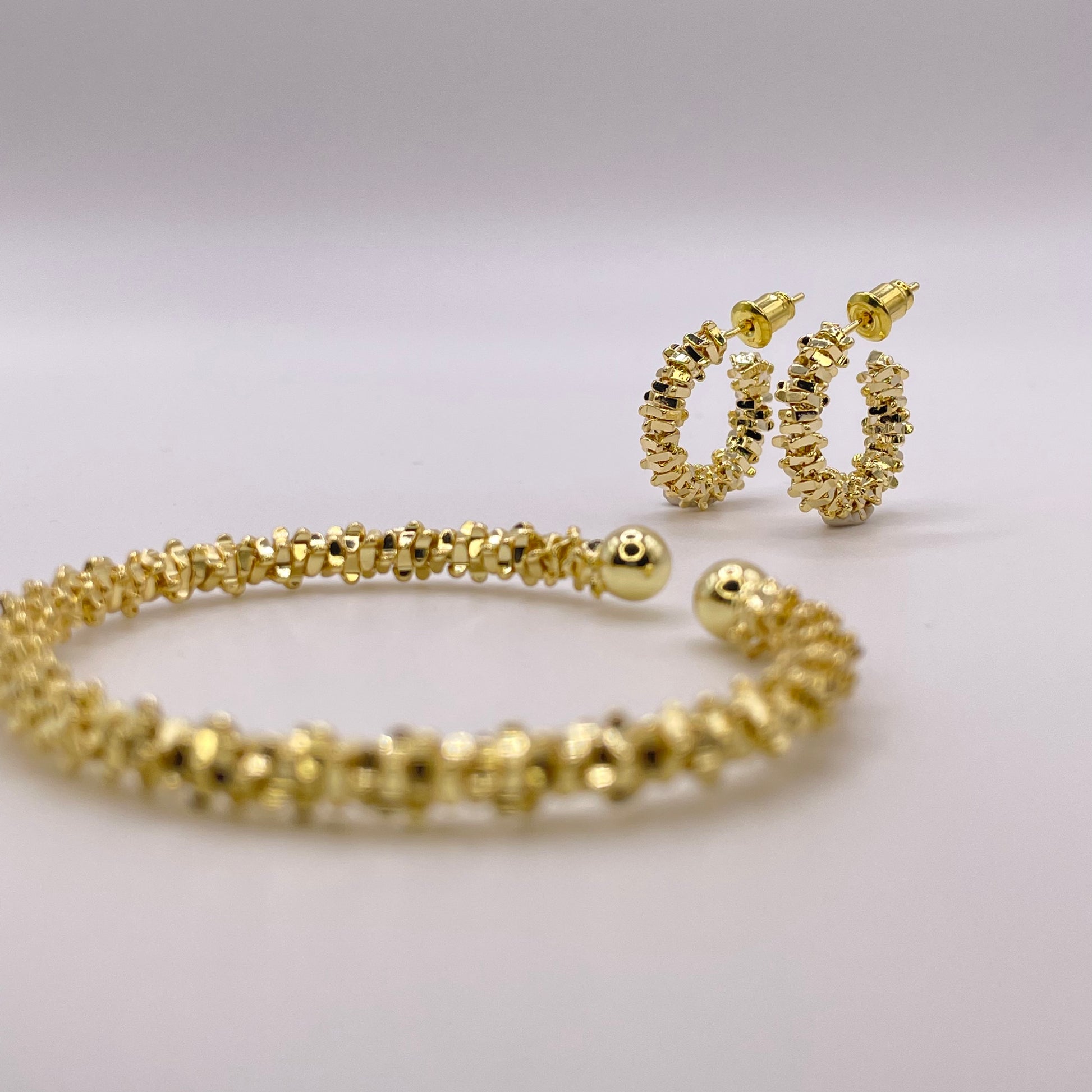 Ariella gold bracelet set