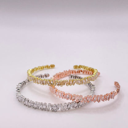 Baguette cut CZ bracelet - collection