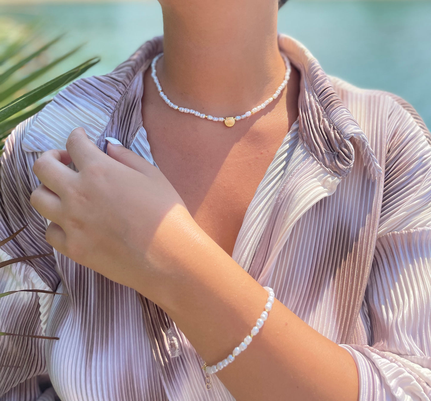 Bodrum pearl bracelet - White collection