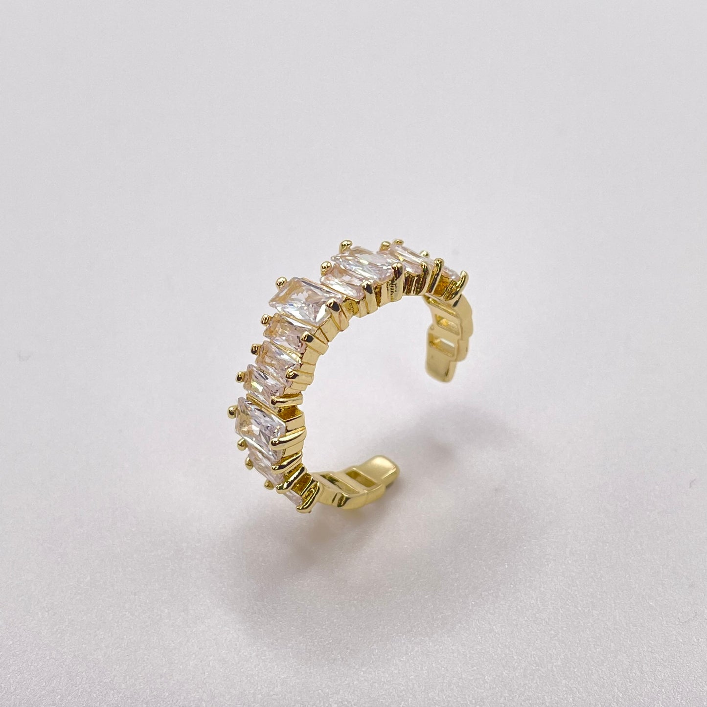 Baguette cut CZ collection - Gold ring